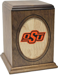 Oklahoma State University Cowboys College Cremation Urn - Black