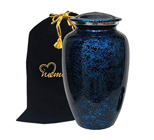 Forest Blue Cremation Urn for Ashes - ExquisiteUrns