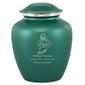 Grace Basketball Adult Cremation Urn in Green, Grace Basketball Adult Custom Engraved Urns for Ashes in Green, Embrace Basketball Adult Cremation Urn in Green, Embrace Basketball Adult Urn for Ashes in Green, Embrace Basketball Cremation Urn in Green, Embrace Basketball Urn for Ashes in Green, Grace Basketball Urn for Ashes in Green, Grace Basketball Cremation Urn in Green - ExquisiteUrns