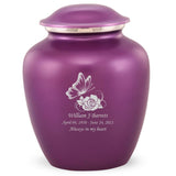 Grace Butterfly Adult Cremation Urn in Purple, Grace Butterfly Adult Custom Engraved Urns for Ashes in Purple, Embrace Butterfly Adult Cremation Urn in Purple, Embrace Butterfly Adult Urn for Ashes in Purple, Embrace Butterfly Cremation Urn in Purple, Embrace Butterfly Urn for Ashes in Purple, Grace Butterfly Urn for Ashes in Purple, Grace Butterfly Cremation Urn in Purple - ExquisiteUrns