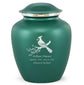 Grace Cardinal Adult Cremation Urn in Green, Grace Cardinal Adult Custom Engraved Urns for Ashes in Green, Embrace Cardinal Adult Cremation Urn in Green, Embrace Cardinal Adult Urn for Ashes in Green, Embrace Cardinal Cremation Urn in Green, Embrace Cardinal Urn for Ashes in Green, Grace Cardinal Urn for Ashes in Green, Grace Cardinal Cremation Urn in Green - ExquisiteUrns