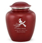 Grace Cardinal Adult Cremation Urn in Red, Grace Cardinal Adult Custom Engraved Urns for Ashes in Red, Embrace Cardinal Adult Cremation Urn in Red, Embrace Cardinal Adult Urn for Ashes in Red, Embrace Cardinal Cremation Urn in Red, Embrace Cardinal Urn for Ashes in Red, Grace Cardinal Urn for Ashes in Red, Grace Cardinal Cremation Urn in Red - ExquisiteUrns