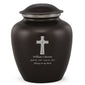 Grace Celtic Cross Adult Cremation Urn in Black, Grace Celtic Cross Adult Custom Engraved Urns for Ashes in Black, Embrace Celtic Cross Adult Cremation Urn in Black, Embrace Celtic Cross Adult Urn for Ashes in Black, Embrace Celtic Cross Cremation Urn in Black, Embrace Celtic Cross Urn for Ashes in Black, Grace Celtic Cross Urn for Ashes in Black, Grace Celtic Cross Cremation Urn in Black - ExquisiteUrns