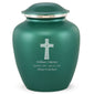Grace Celtic Cross Adult Cremation Urn in Green, Grace Celtic Cross Adult Custom Engraved Urns for Ashes in Green, Embrace Celtic Cross Adult Cremation Urn in Green, Embrace Celtic Cross Adult Urn for Ashes in Green, Embrace Celtic Cross Cremation Urn in Green, Embrace Celtic Cross Urn for Ashes in Green, Grace Celtic Cross Urn for Ashes in Green, Grace Celtic Cross Cremation Urn in Green - ExquisiteUrns