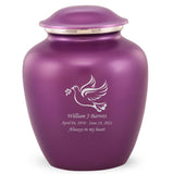 Grace Dove Adult Cremation Urn in Purple, Grace Dove Adult Custom Engraved Urns for Ashes in Purple, Embrace Dove Adult Cremation Urn in Purple, Embrace Dove Adult Urn for Ashes in Purple, Embrace Dove Cremation Urn in Purple, Embrace Dove Urn for Ashes in Purple, Grace Dove Urn for Ashes in Purple, Grace Dove Cremation Urn in Purple - ExquisiteUrns