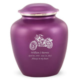 Grace Motorcycle Adult Cremation Urn in Purple, Grace Motorcycle Adult Custom Engraved Urns for Ashes in Purple, Embrace Motorcycle Adult Cremation Urn in Purple, Embrace Motorcycle Adult Urn for Ashes in Purple, Embrace Motorcycle Cremation Urn in Purple, Embrace Motorcycle Urn for Ashes in Purple, Grace Motorcycle Urn for Ashes in Purple, Grace Motorcycle Cremation Urn in Purple - ExquisiteUrns