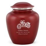 Grace Motorcycle Adult Cremation Urn in Red, Grace Motorcycle Adult Custom Engraved Urns for Ashes in Red, Embrace Motorcycle Adult Cremation Urn in Red, Embrace Motorcycle Adult Urn for Ashes in Red, Embrace Motorcycle Cremation Urn in Red, Embrace Motorcycle Urn for Ashes in Red, Grace Motorcycle Urn for Ashes in Red, Grace Motorcycle Cremation Urn in Red - ExquisiteUrns