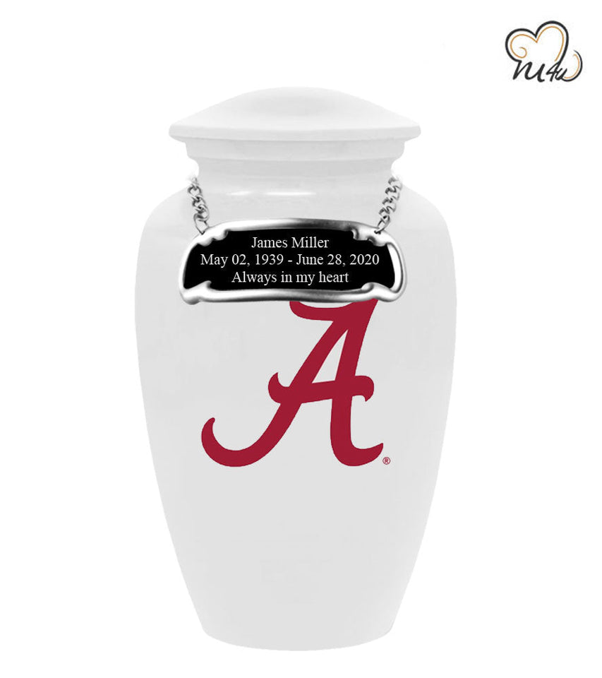 AL Bama Football Theme With GLITTER, Custom & Personalized, Stainless Steel  Tumbler, With Lid 