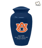 Auburn University Tigers College Cremation Urn- Blue - ExquisiteUrns