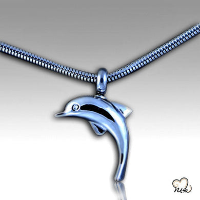 Baby Dolphin Cremation Pendant Jewelry - Urn Necklace - Lockets For Ashes- ExquisiteUrns