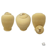 Beige Oyster Shell  Biodegradable Sand Urn, Biodegradable Urn - ExquisiteUrns