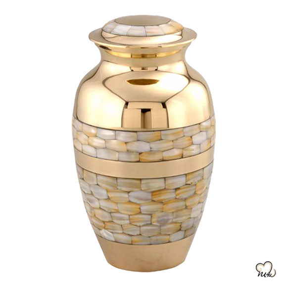 Blessing Mother of Pearl Cremation Urn, Funeral Urns - ExquisiteUrns