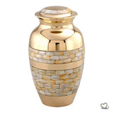 Blessing Mother of Pearl Cremation Urn, Funeral Urns - ExquisiteUrns