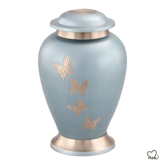 Butterfly Urns - Teal Butterfly Urns for Ashes - Butterfly Cremation Urn for Adult Ashes - Teal Butterfly Adult Cremation Urn