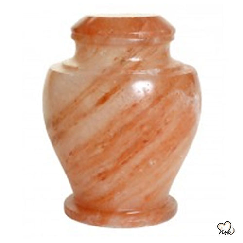 Brown & Peach Biodegradable Salt Urn, Biodegradable Urn - ExquisiteUrns