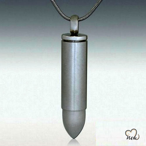 Bullet Premium Cremation Keepsake Jewelry, Cremation Pendant - Urn Necklace For Ashes - Lockets For Ashes- Cremation Necklace- ExquisiteUrns