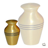 Classic Gold Solid Brass Cremation Memorial Urn, Classic Urn - ExquisiteUrns