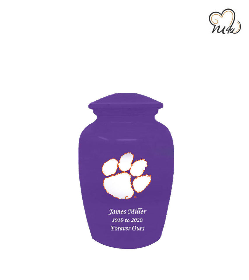 Clemson University Tigers College Cremation Urn - Purple - ExquisiteUrns