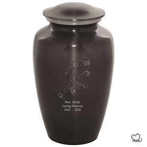 Custom Engraved Rugby Cremation Urn, Sports Urn - ExquisiteUrns
