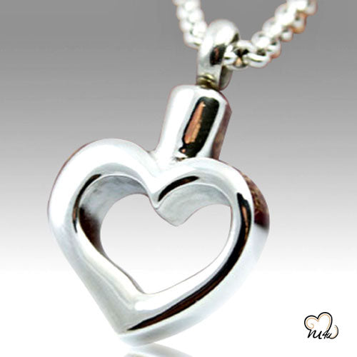 Forever Yours Stainless Steel Cremation Keepsake Pendant, Cremation Pendant - ExquisiteUrns