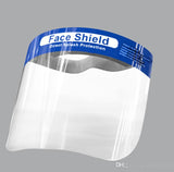 Face Shield-6 Pack, Full Face with Clear Film Elastic Band and Comfort Sponge Protective Face Shield, Reusable Transparent Safety Breathable Visor Anti Saliva Disposable Full Face Shield - ExquisiteUrns