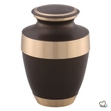 Golden Band Brass Cremation Urn, Brass Urns - ExquisiteUrns