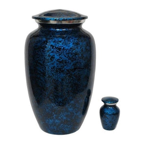 Forest Blue Cremation Urn for Ashes