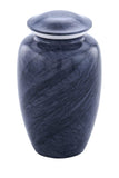 Violet Marbled Alloy Cremation Urn - ExquisiteUrns