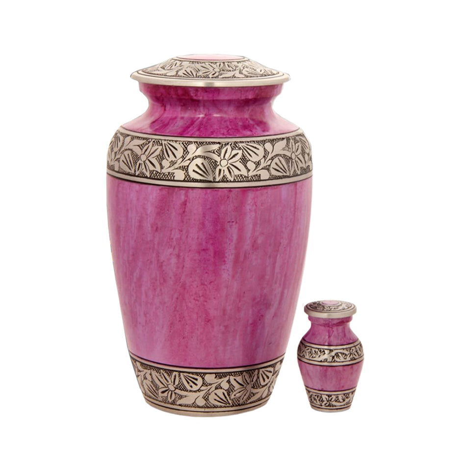 Lotus Pink Classic Cremation Urn - ExquisiteUrns