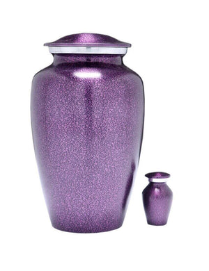 Classic Violet Purple Alloy Cremation Urn - ExquisiteUrns