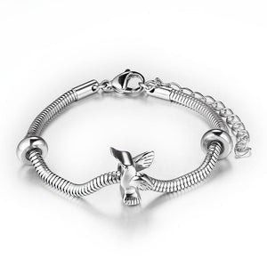 Hummingbird Stainless Steel Keepsake Bracelet - ExquisiteUrns