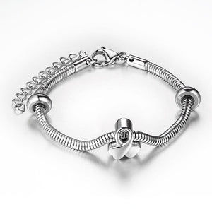 Ribbon Stainless Steel Keepsake Bracelet - ExquisiteUrns