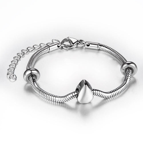 Teardrop Shaped Stainless Steel Keepsake Bracelet - ExquisiteUrns