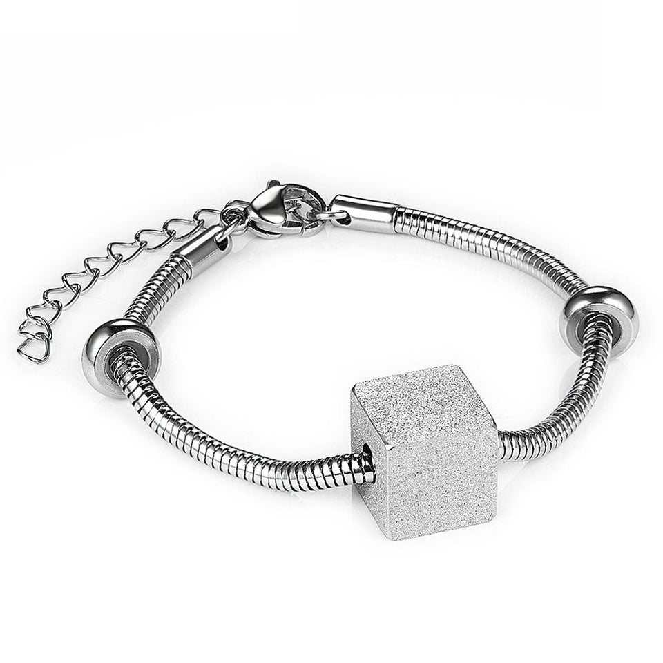 Cube Stainless Steel Keepsake Bracelet - ExquisiteUrns