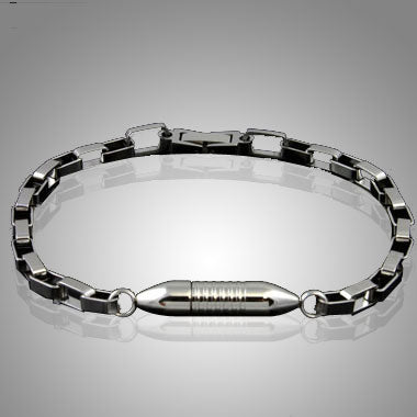 Cylinder Bracelet - Stainless Steel Keepsake Bracelet - ExquisiteUrns