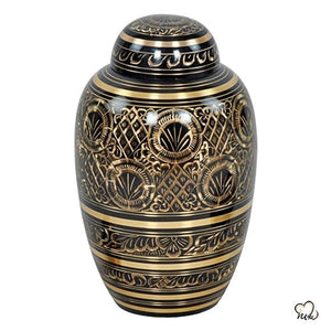 Golden Aura Royal Brass Cremation Urn - ExquisiteUrns