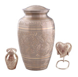 Radiant Silver and Gold Cremation Urn - ExquisiteUrns