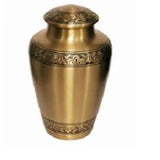 Athens Gold Brass Cremation Urn - ExquisiteUrns