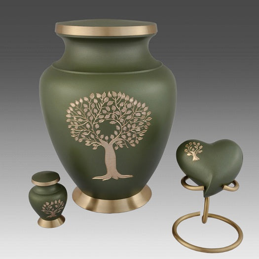 Soulful Tree Brass Cremation Urn - ExquisiteUrns