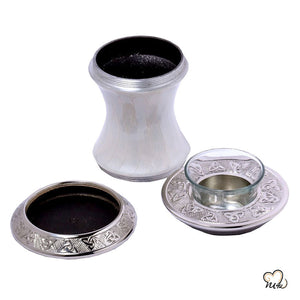 Baroque Pearl Tealight Cremation Urn, Tealight Urn - ExquisiteUrns