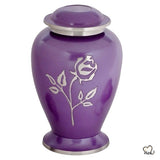 Pearl Rose Purple Cremation Urn - ExquisiteUrns