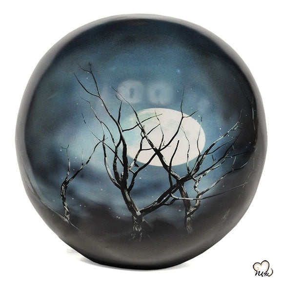 Midnight Moon Sphere of Life Adult Cremation Urn - ExquisiteUrns