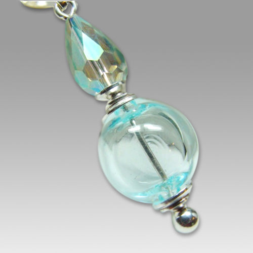 Clearly Beloved Glass Cremation Pendant - ExquisiteUrns