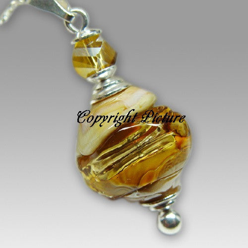 Glory Rock Artistic Glass Cremation Pendant, Cremation Pendant - ExquisiteUrns