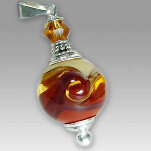 Journey Artistic Glass Cremation Pendant - ExquisiteUrns