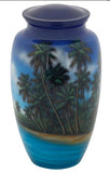 Palm Beach Hand Painted Cremation Urn - ExquisiteUrns