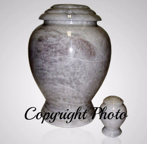 Ziarat White Marble Kylix Cremation Urn - Large, Marble Urn - ExquisiteUrns