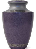 Granite Purple Brass Cremation Urn - ExquisiteUrns