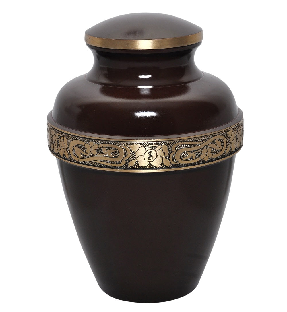 Capella Brown Cremation Urn - ExquisiteUrns