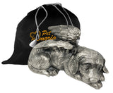 Pet Urn - Sleeping Dog Urn For Dogs Ashes - Metal Urn with Pewter Finish - ExquisiteUrns